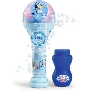 BLUEY Dance Mode Bubble Machine and Toy Microphone | Bluey Toy for Baby,